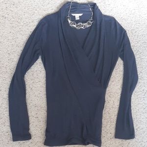 Ladies Banana Republic sz S wrap blouse